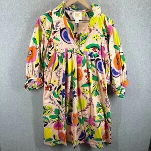 Floral Multicolor Puff-Sleeve Women’s Stella Dress